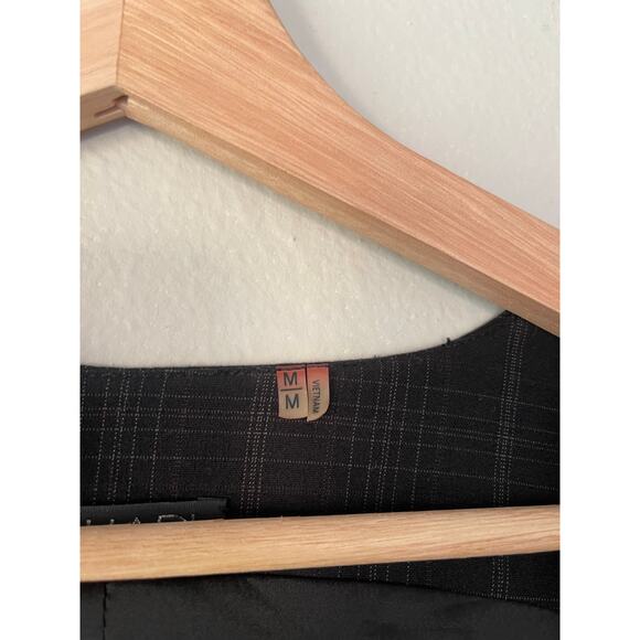 Tahari Y2K Pinstripe Plaid Vest Tank Waistcoat - Picture 4 of 6